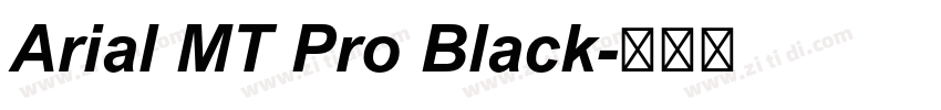 Arial MT Pro Black字体转换